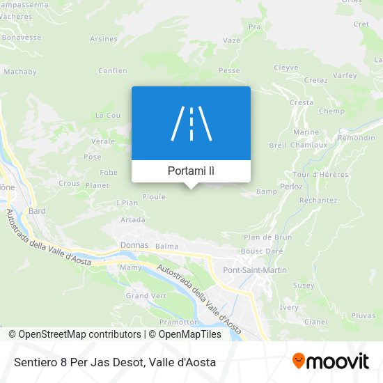 Mappa Sentiero 8 Per Jas Desot