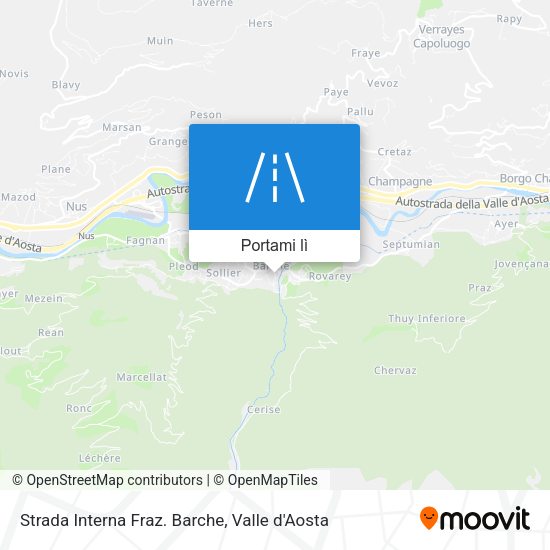 Mappa Strada Interna Fraz. Barche