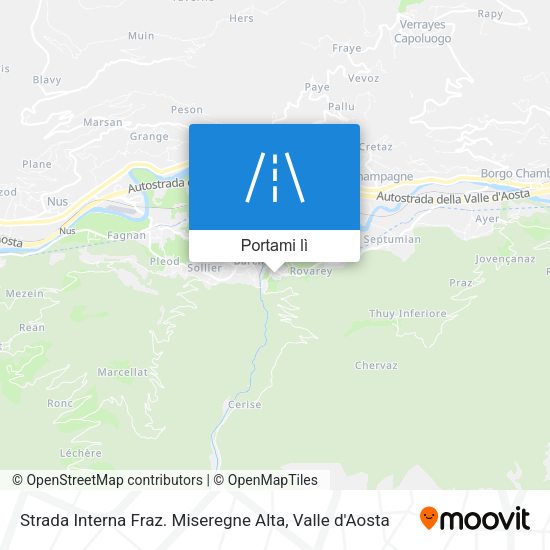 Mappa Strada Interna Fraz. Miseregne Alta