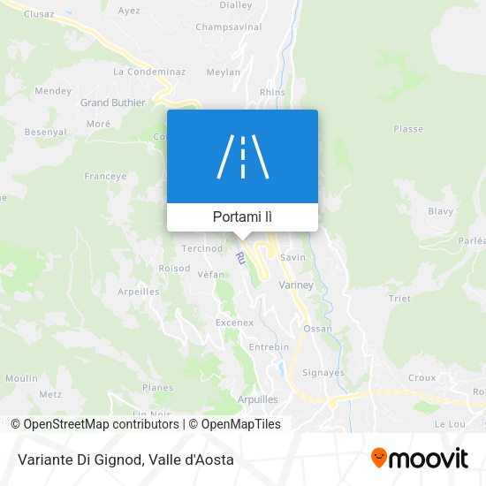 Mappa Variante Di Gignod