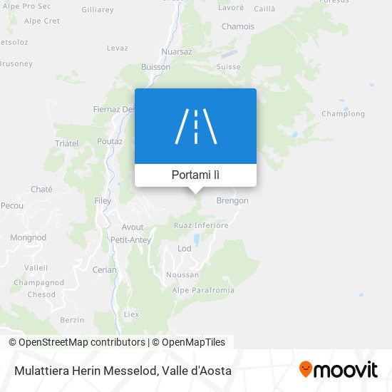 Mappa Mulattiera Herin Messelod