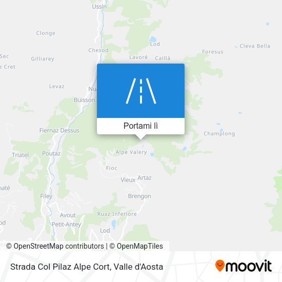 Mappa Strada Col Pilaz Alpe Cort