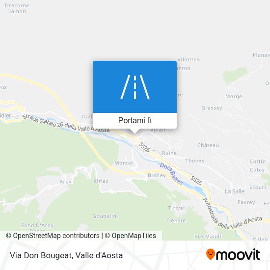Mappa Via Don Bougeat