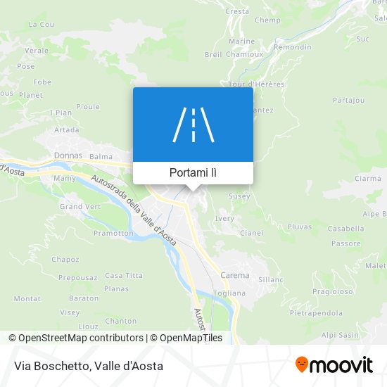 Mappa Via Boschetto