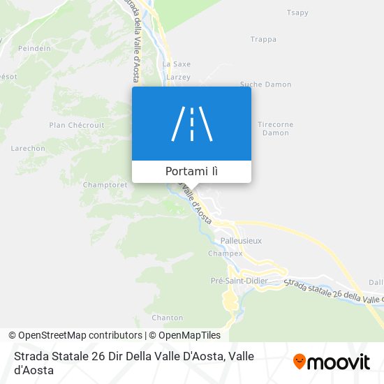 Mappa Strada Statale 26 Dir Della Valle D'Aosta
