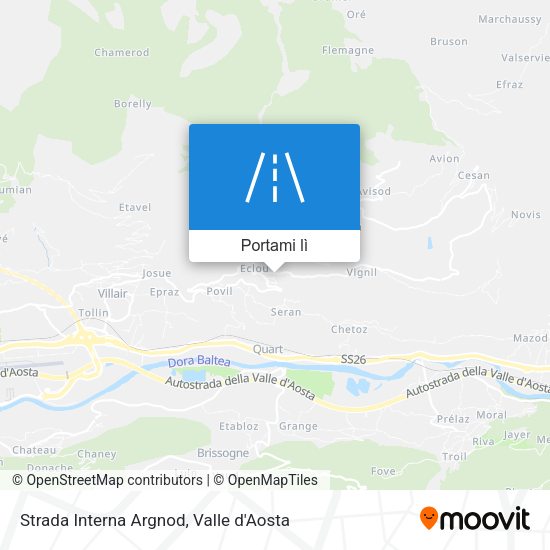 Mappa Strada Interna Argnod