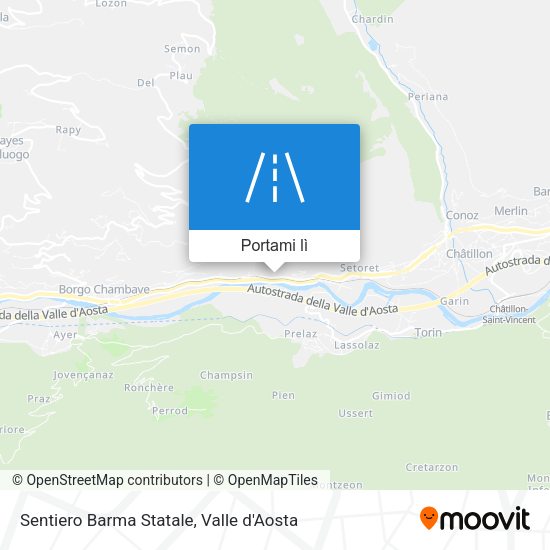 Mappa Sentiero Barma Statale