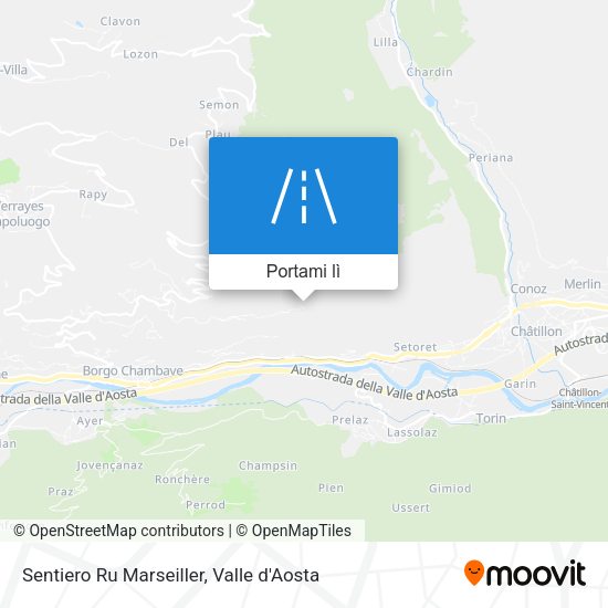 Mappa Sentiero Ru Marseiller