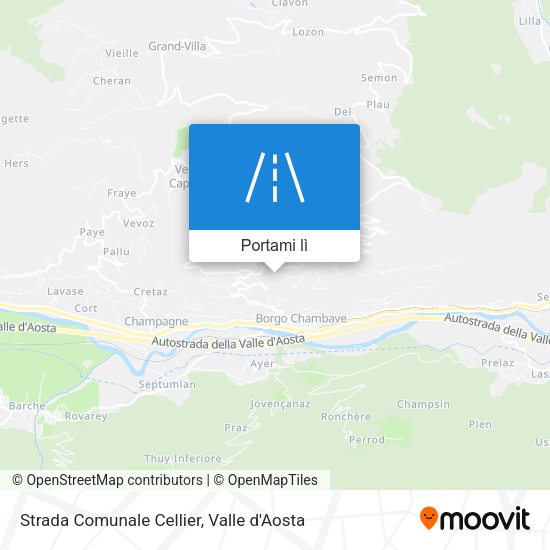 Mappa Strada Comunale Cellier