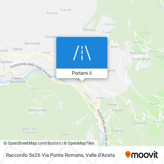 Mappa Raccordo Ss26 Via Ponte Romano