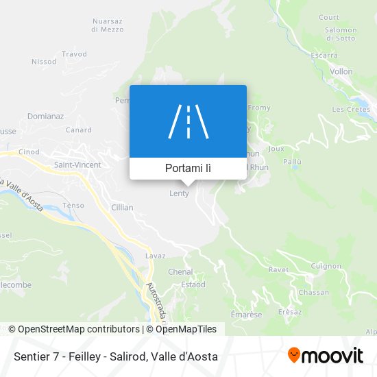 Mappa Sentier 7 - Feilley - Salirod