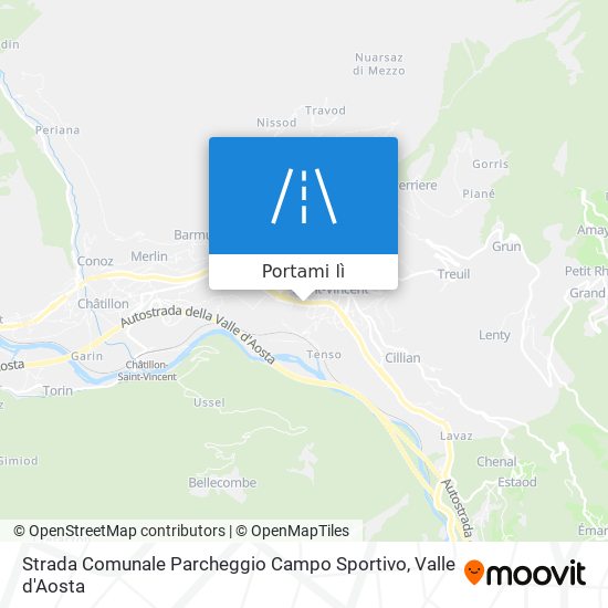 Mappa Strada Comunale Parcheggio Campo Sportivo