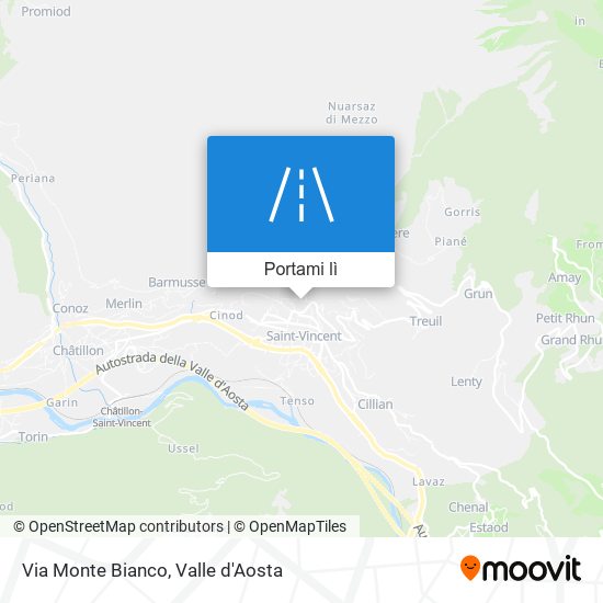 Mappa Via Monte Bianco