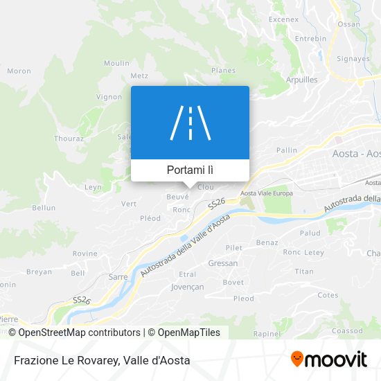Mappa Frazione Le Rovarey