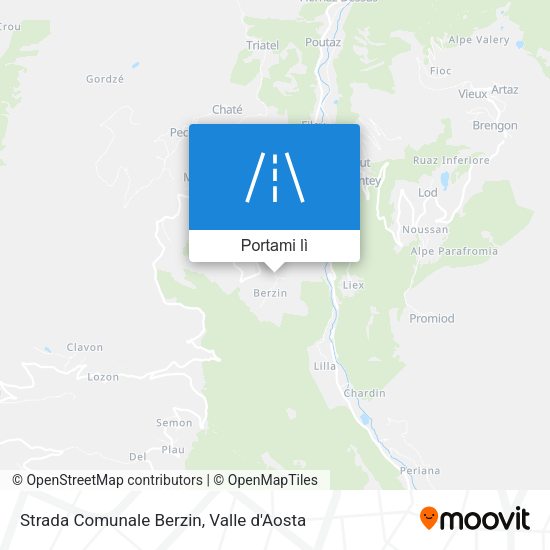 Mappa Strada Comunale Berzin