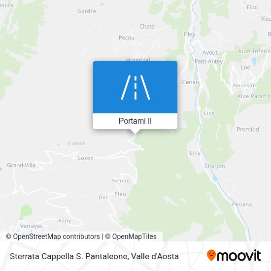 Mappa Sterrata Cappella S. Pantaleone