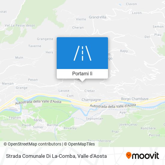 Mappa Strada Comunale Di La-Comba