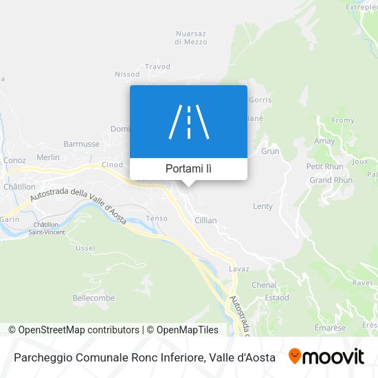 Mappa Parcheggio Comunale Ronc Inferiore
