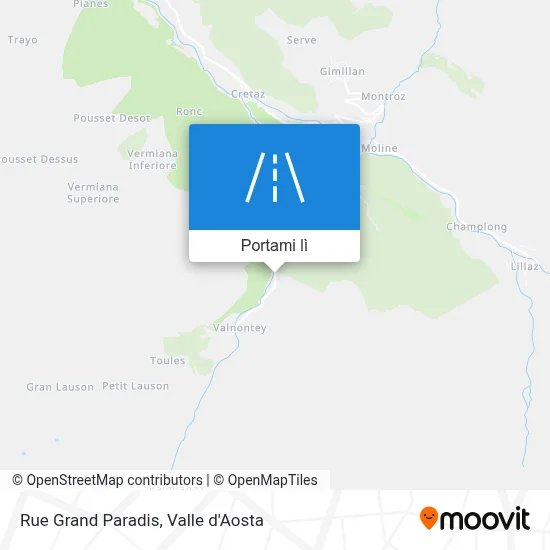 Mappa Rue Grand Paradis