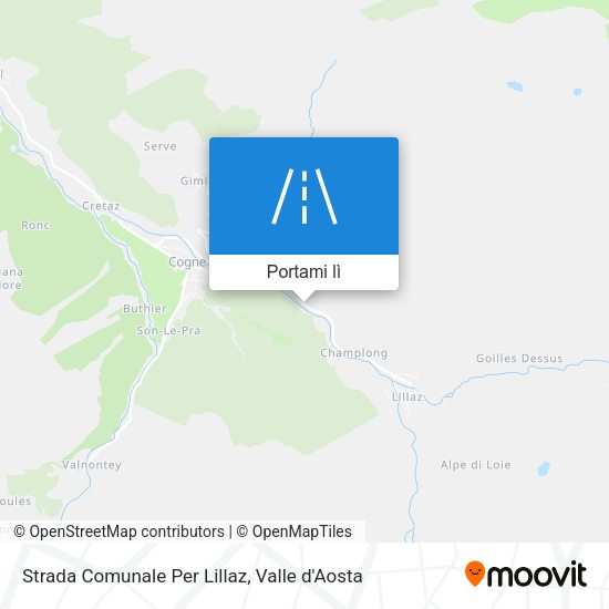 Mappa Strada Comunale Per Lillaz