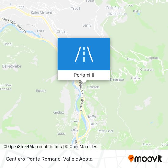 Mappa Sentiero Ponte Romano