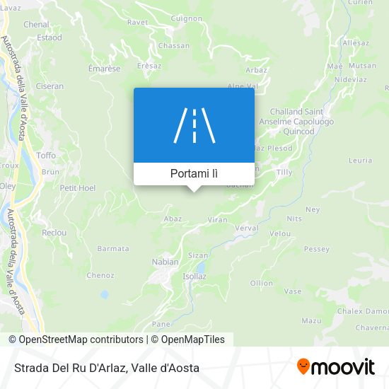 Mappa Strada Del Ru D'Arlaz