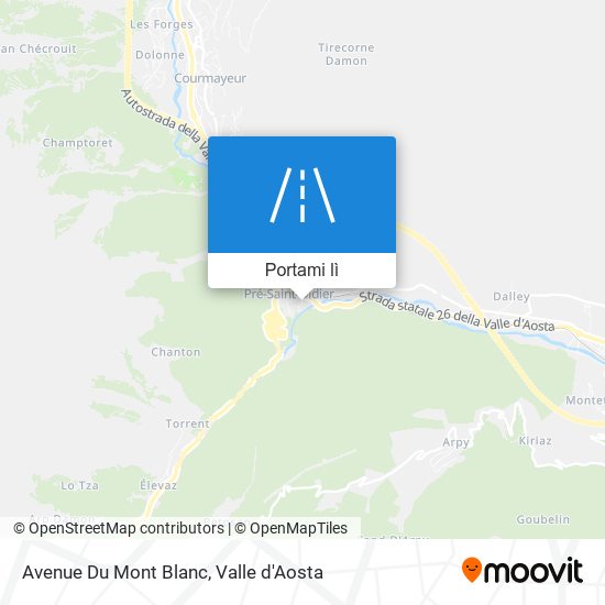 Mappa Avenue Du Mont Blanc