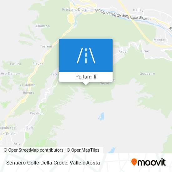 Mappa Sentiero Colle Della Croce