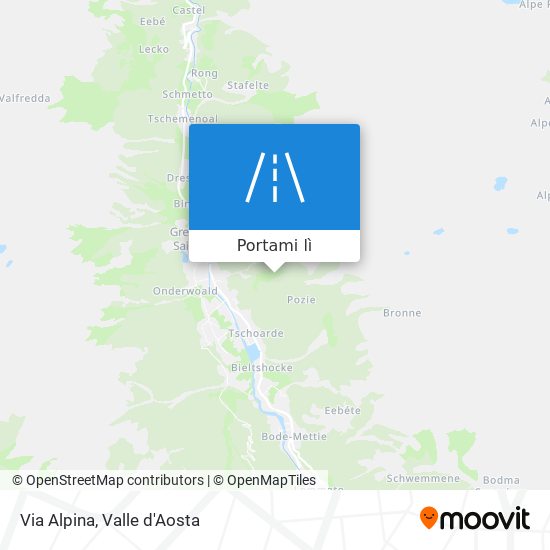 Mappa Via Alpina