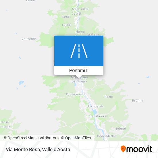 Mappa Via Monte Rosa