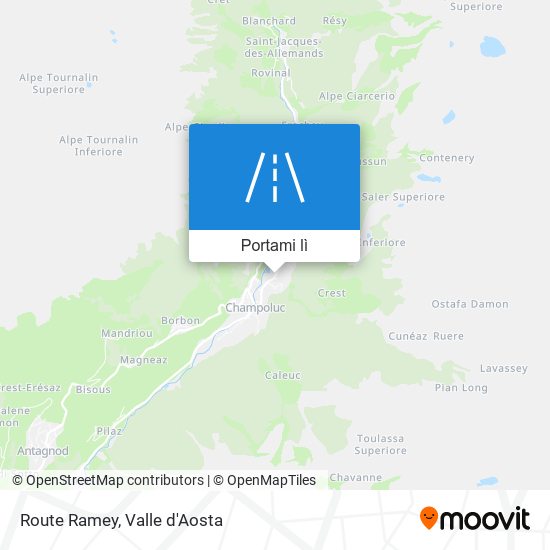 Mappa Route Ramey