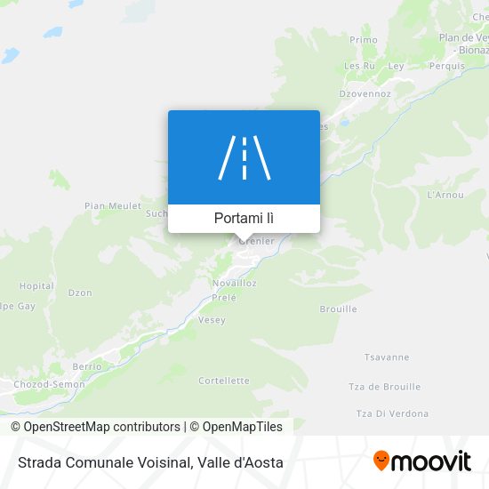 Mappa Strada Comunale Voisinal