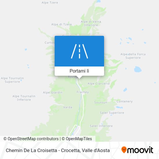 Mappa Chemin De La Croisetta - Crocetta