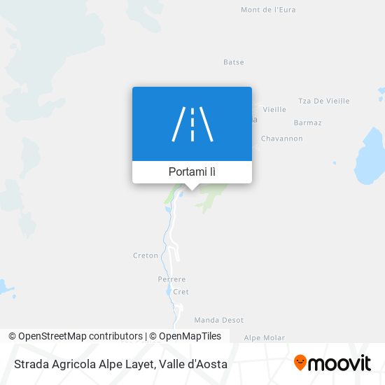 Mappa Strada Agricola Alpe Layet