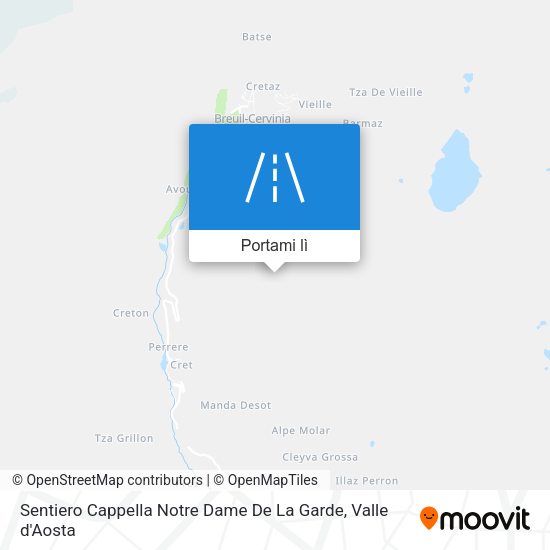 Mappa Sentiero Cappella Notre Dame De La Garde