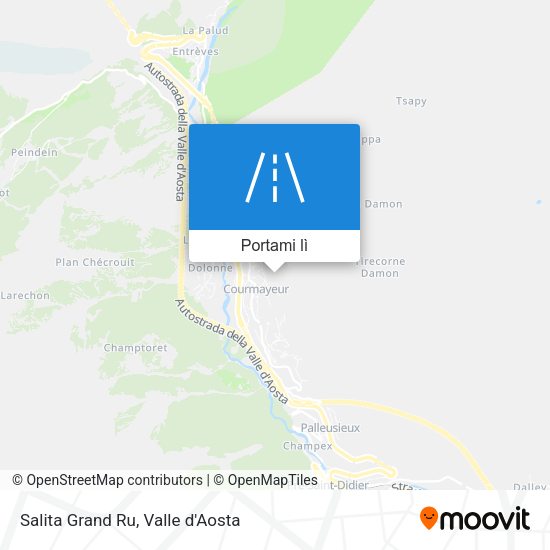 Mappa Salita Grand Ru
