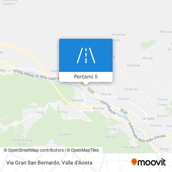 Mappa Via Gran San Bernardo
