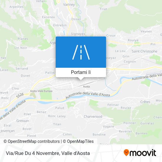 Mappa Via/Rue Du 4 Novembre