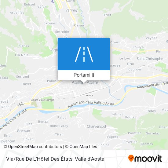 Mappa Via/Rue De L'Hôtel Des États