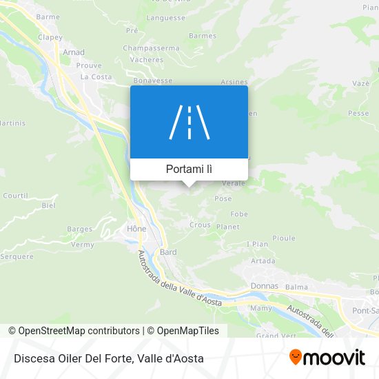 Mappa Discesa Oiler Del Forte