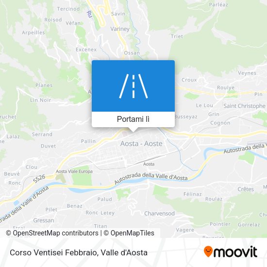 Mappa Corso Ventisei Febbraio