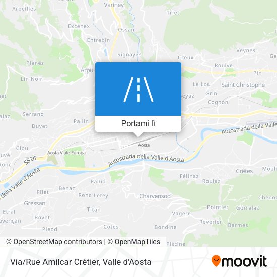 Mappa Via/Rue Amilcar Crétier