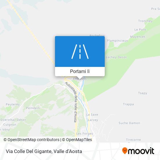 Mappa Via Colle Del Gigante