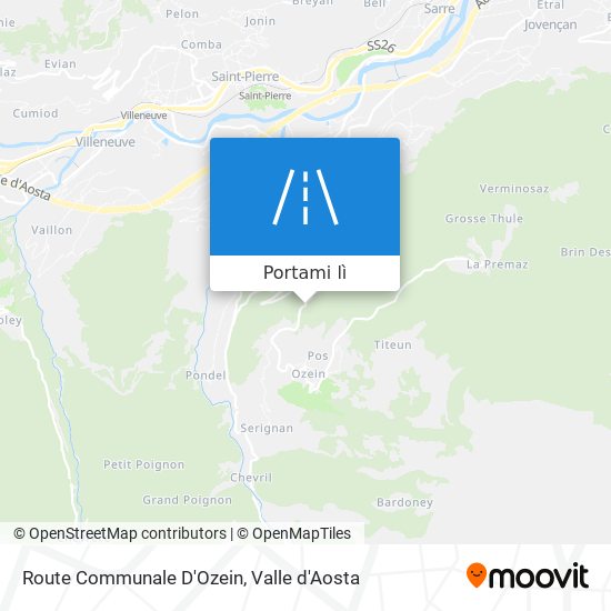 Mappa Route Communale D'Ozein