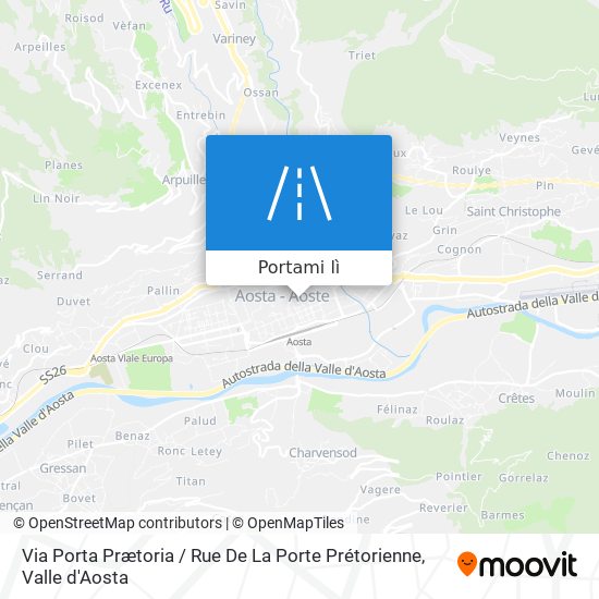 Mappa Via Porta Prætoria / Rue De La Porte Prétorienne