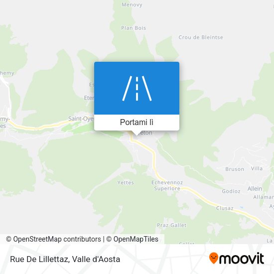 Mappa Rue De Lillettaz