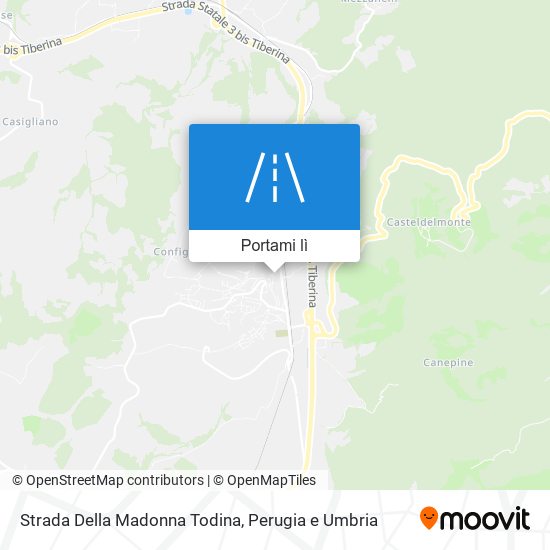 Mappa Strada Della Madonna Todina