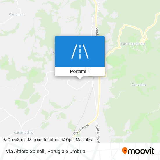 Mappa Via Altiero Spinelli