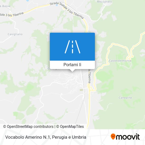 Mappa Vocabolo Amerino N.1