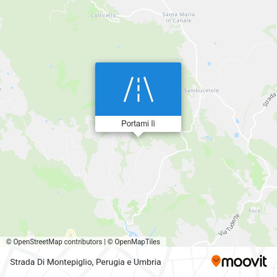Mappa Strada Di Montepiglio
